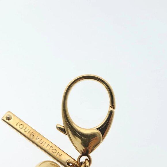 LOUIS VUITTON Bijoux Sac Mini Lin Croisette Charm Gold M95506 LV Auth 134900 - Picture 9 of 9